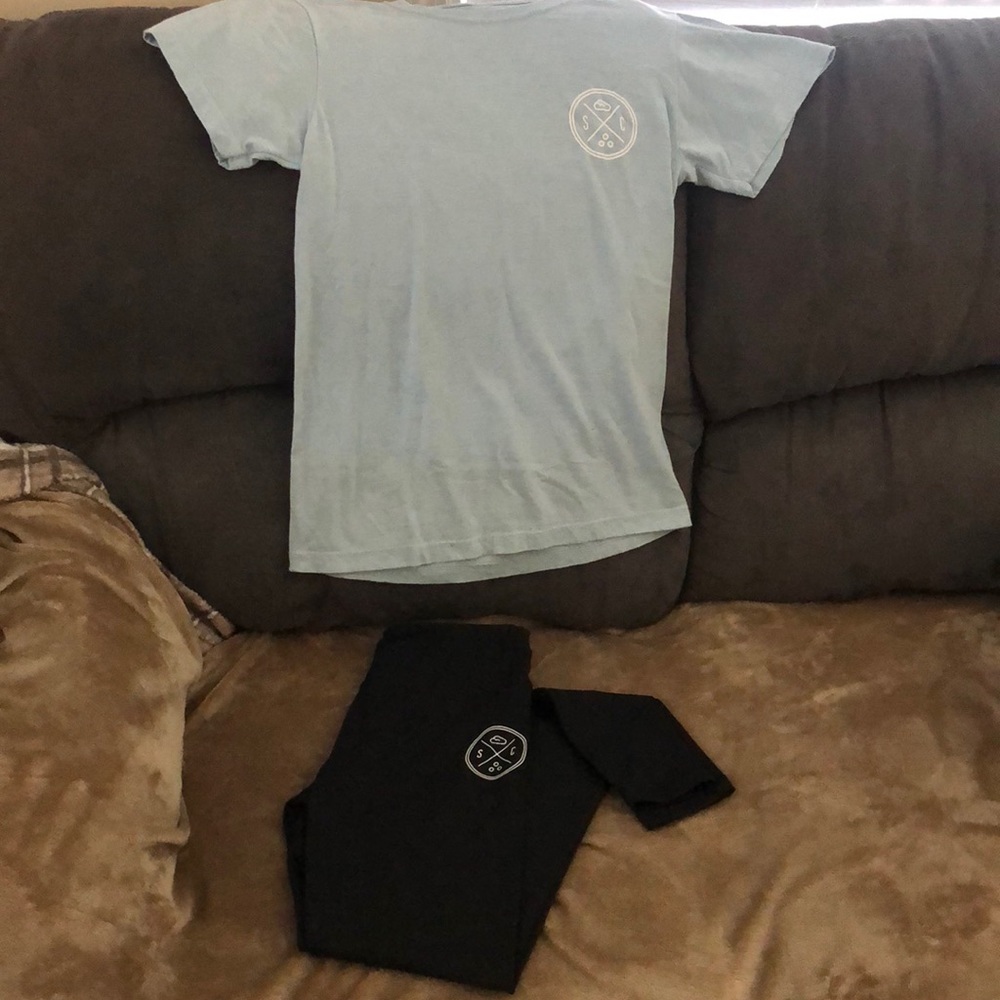 Sand cloud t shirt and leggings set